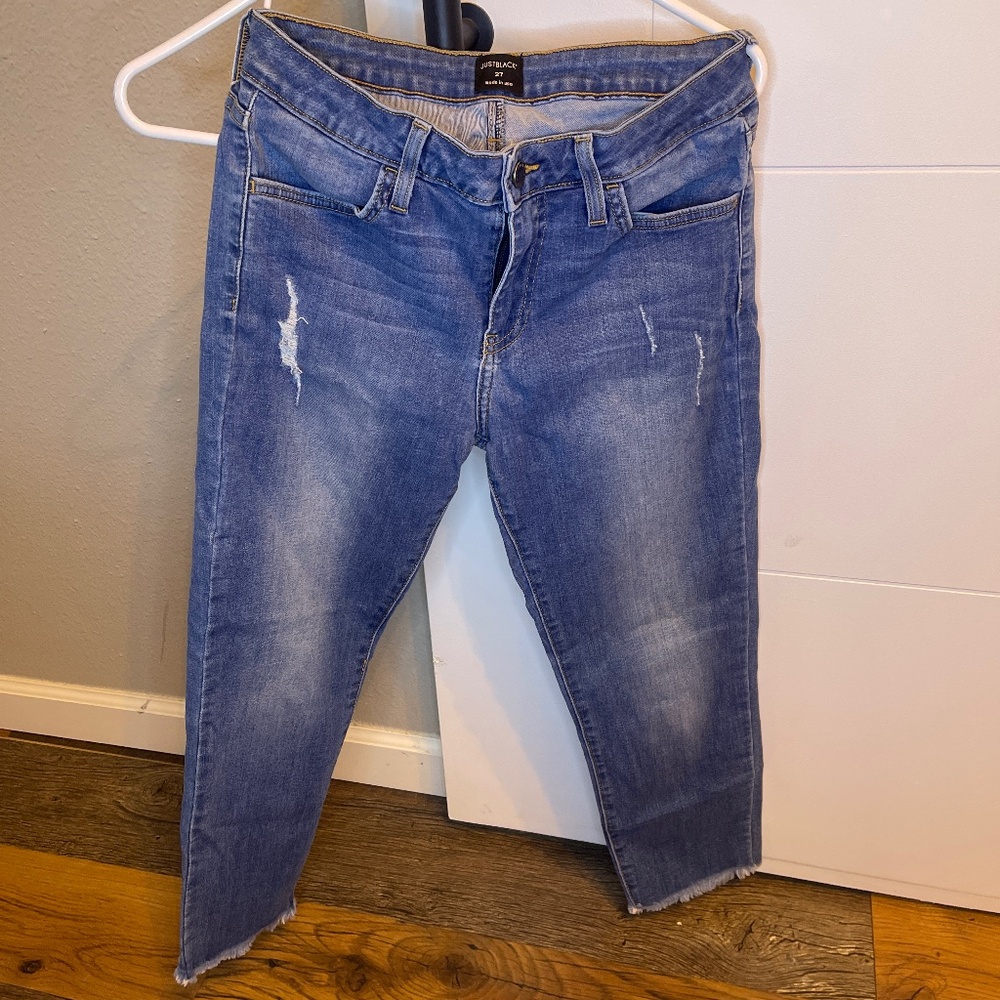 Just Black Ripped Jeans Size 27- Women’s
